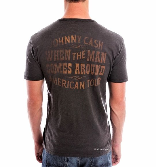Lucky Brand Johnny Cash T-Shirt Comes Around country rock Official XL NWT - Picture 3 of 3